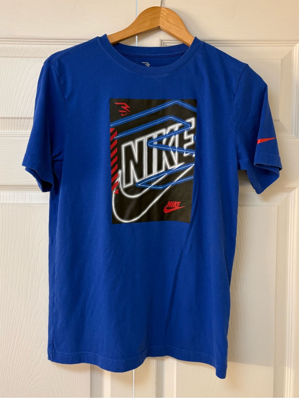 Nike Royal Blue Tee with Neon Graphic
